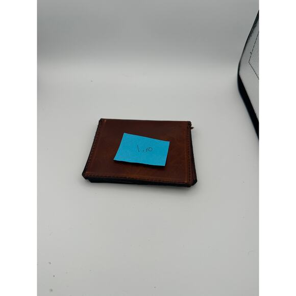 Oaxaca Mexico Handmade Brown Leather Unisex Slim Wallet - Picture 8 of 8